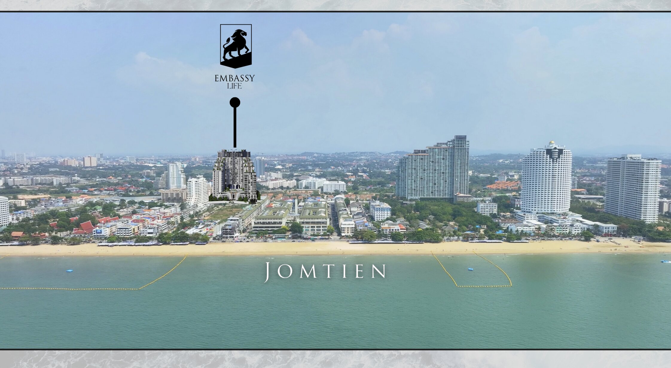 Embassy Life — Jomtien beachfront aerial